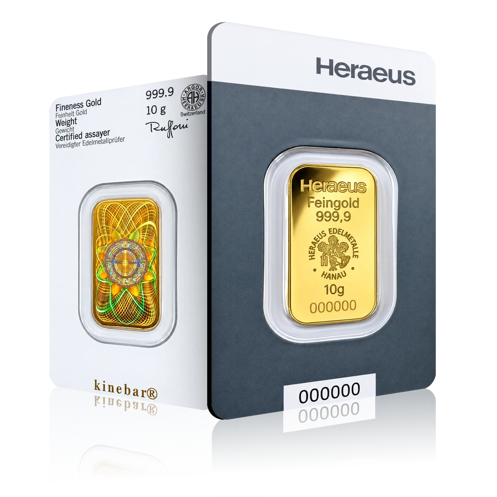 10g Heraeus Investment Gold Bar (999.9)