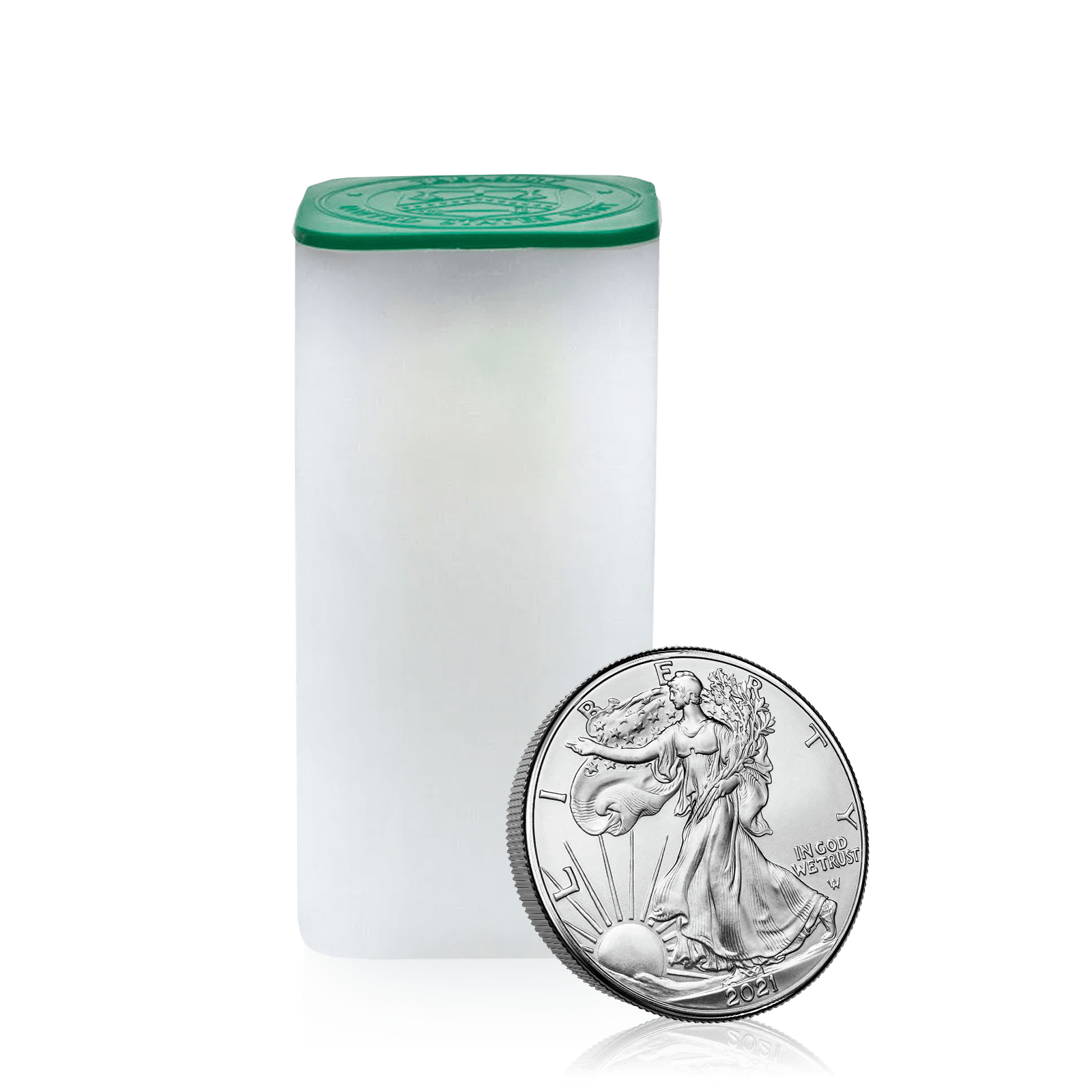 1oz Silver US Eagle Tube of 20 Coins (2021)