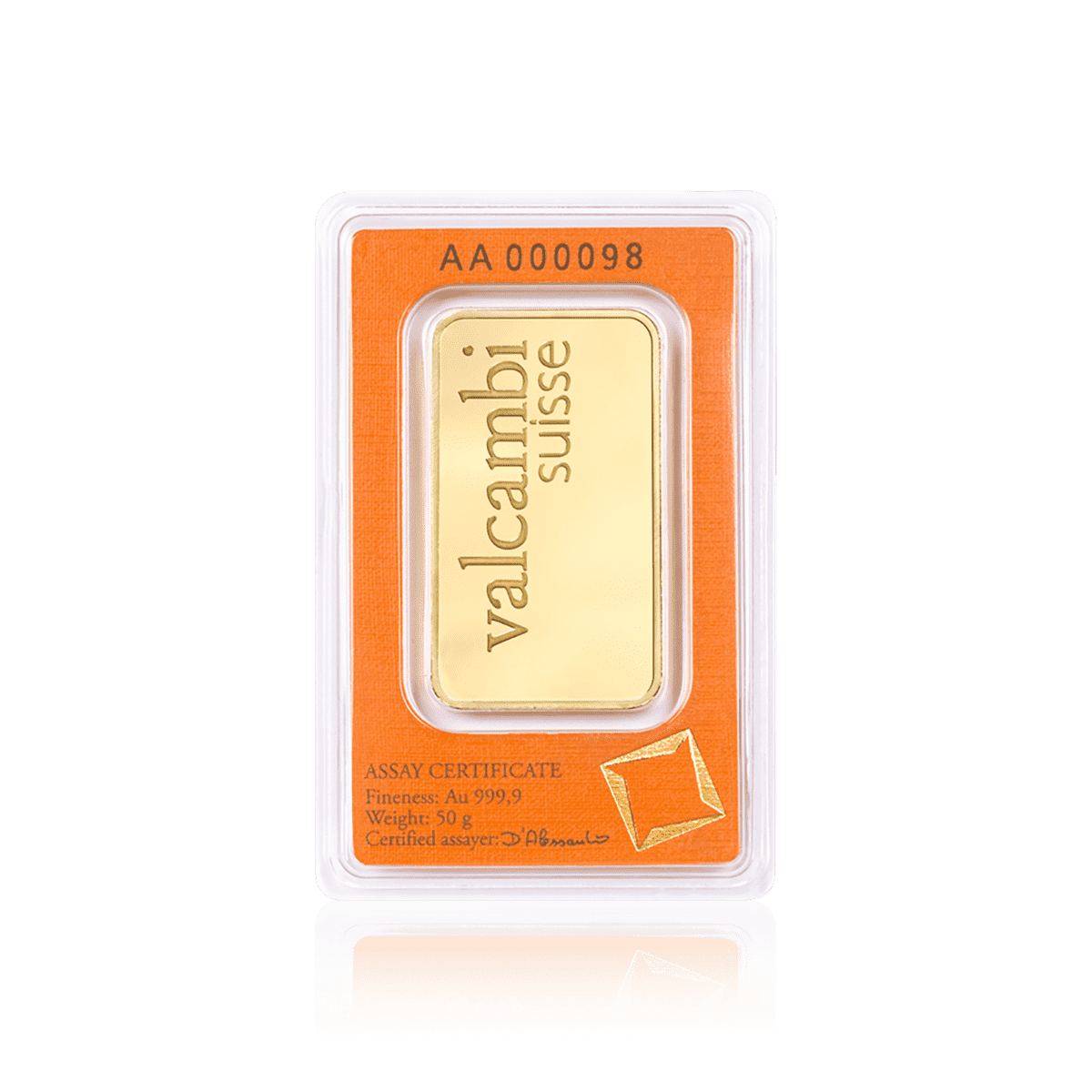 50g Valcambi Investment Gold Bar (999.9) 3