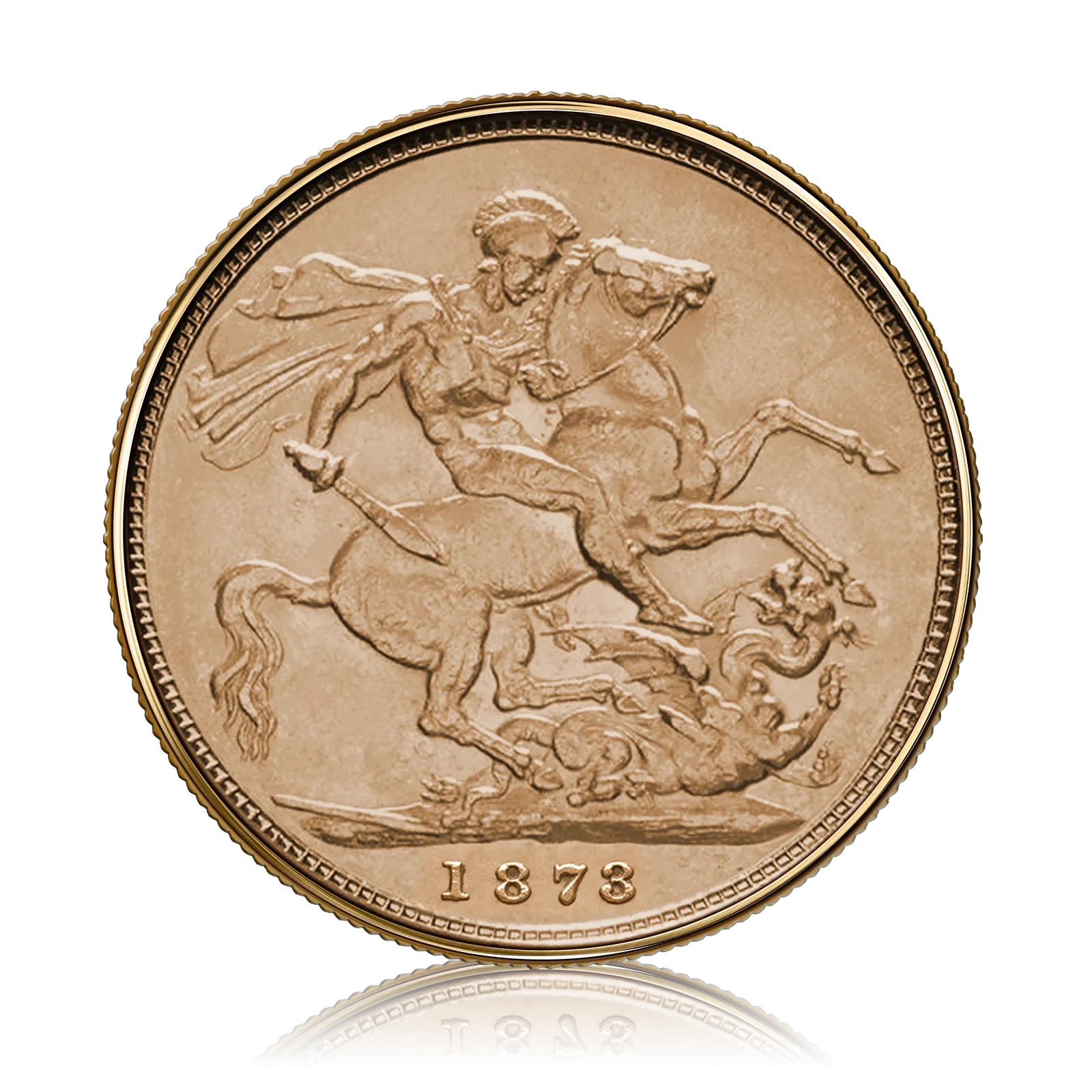 Gold Sovereign Queen Victoria Young Head (1873)