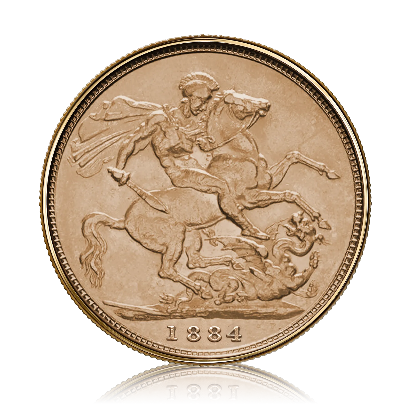 Gold Sovereign Queen Victoria Young Head (1884)