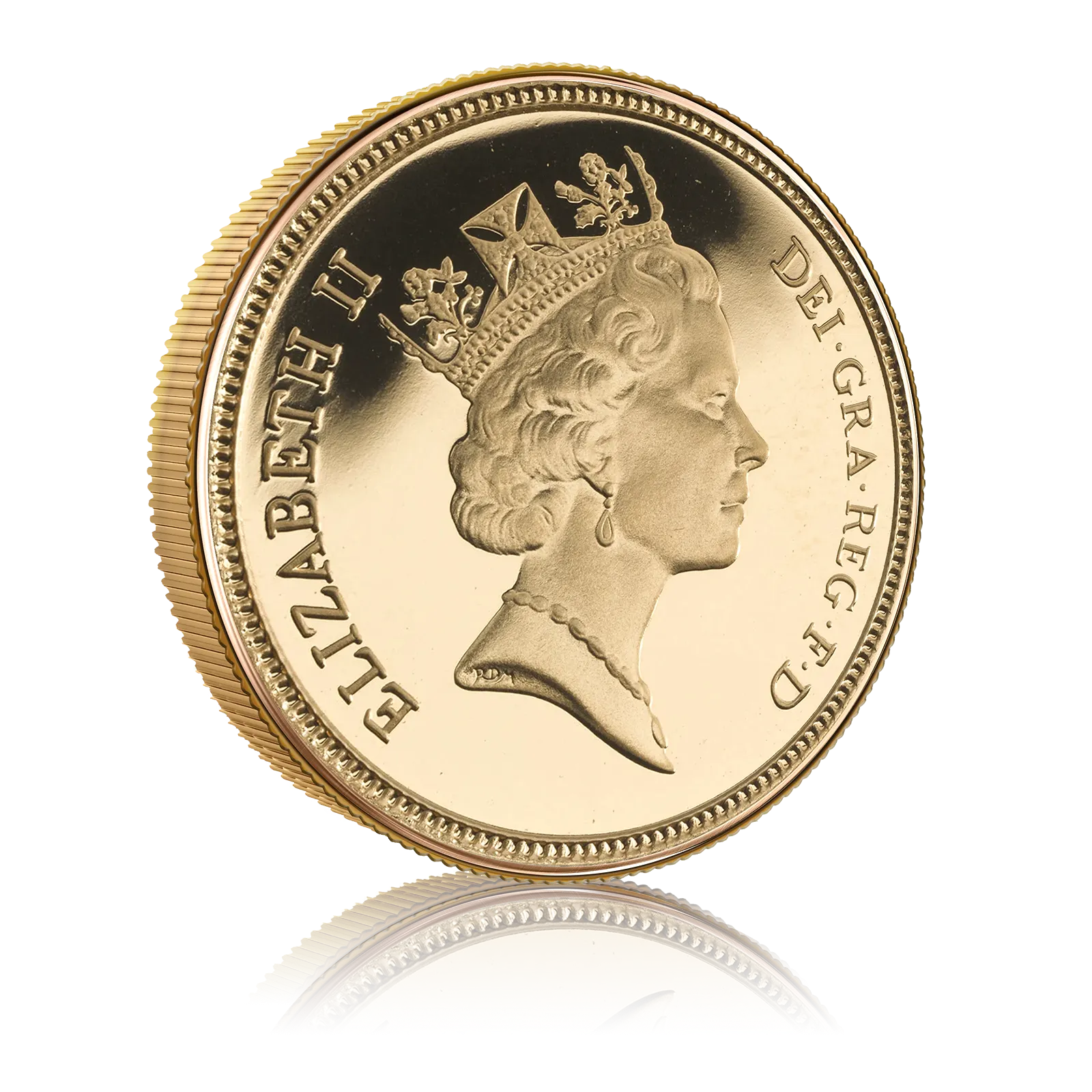 Half Gold Sovereign Queen Elizabeth II Third Head (1985-1997) 4
