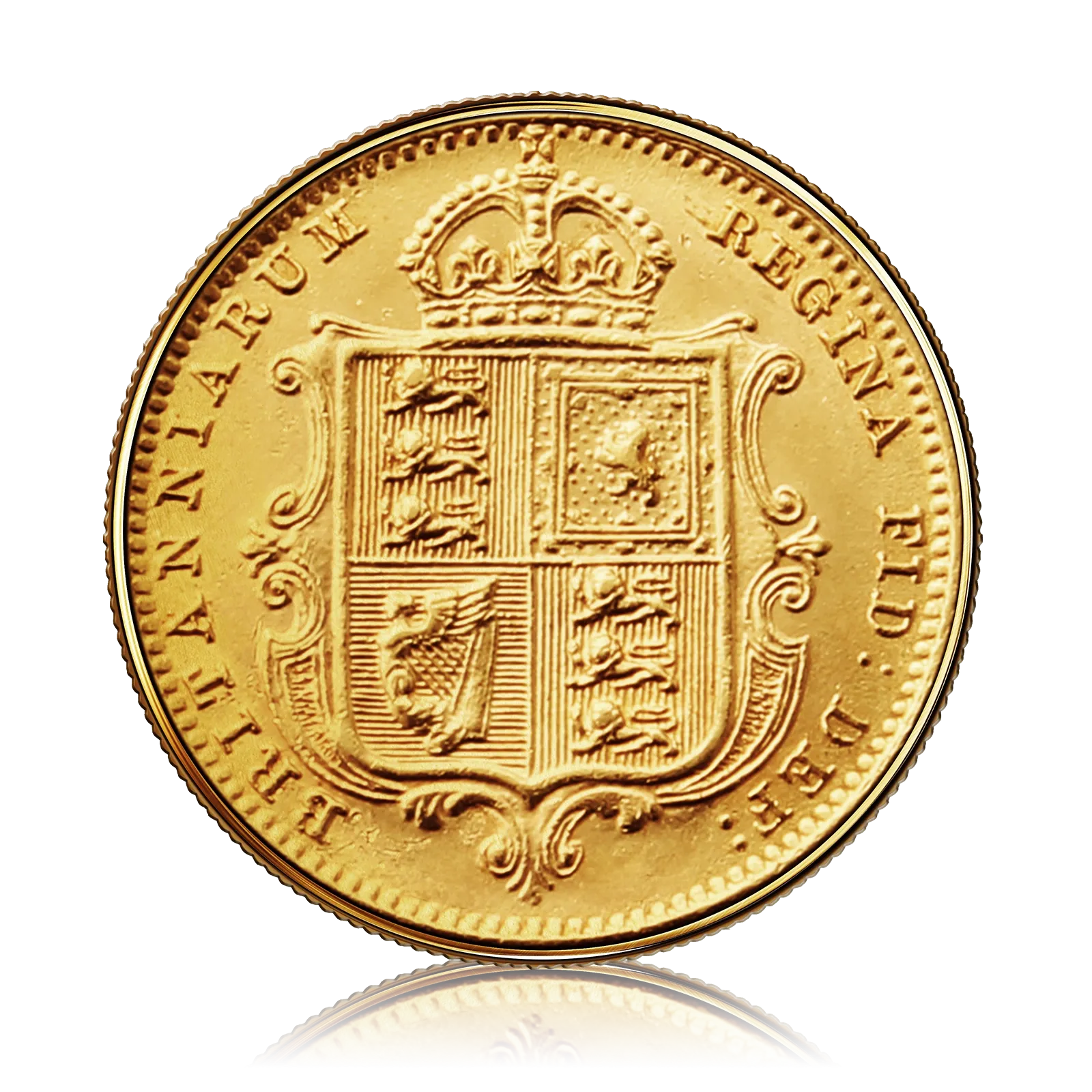 Half Gold Sovereign Queen Victoria, Jubilee Head Shield Back (1887-1893)