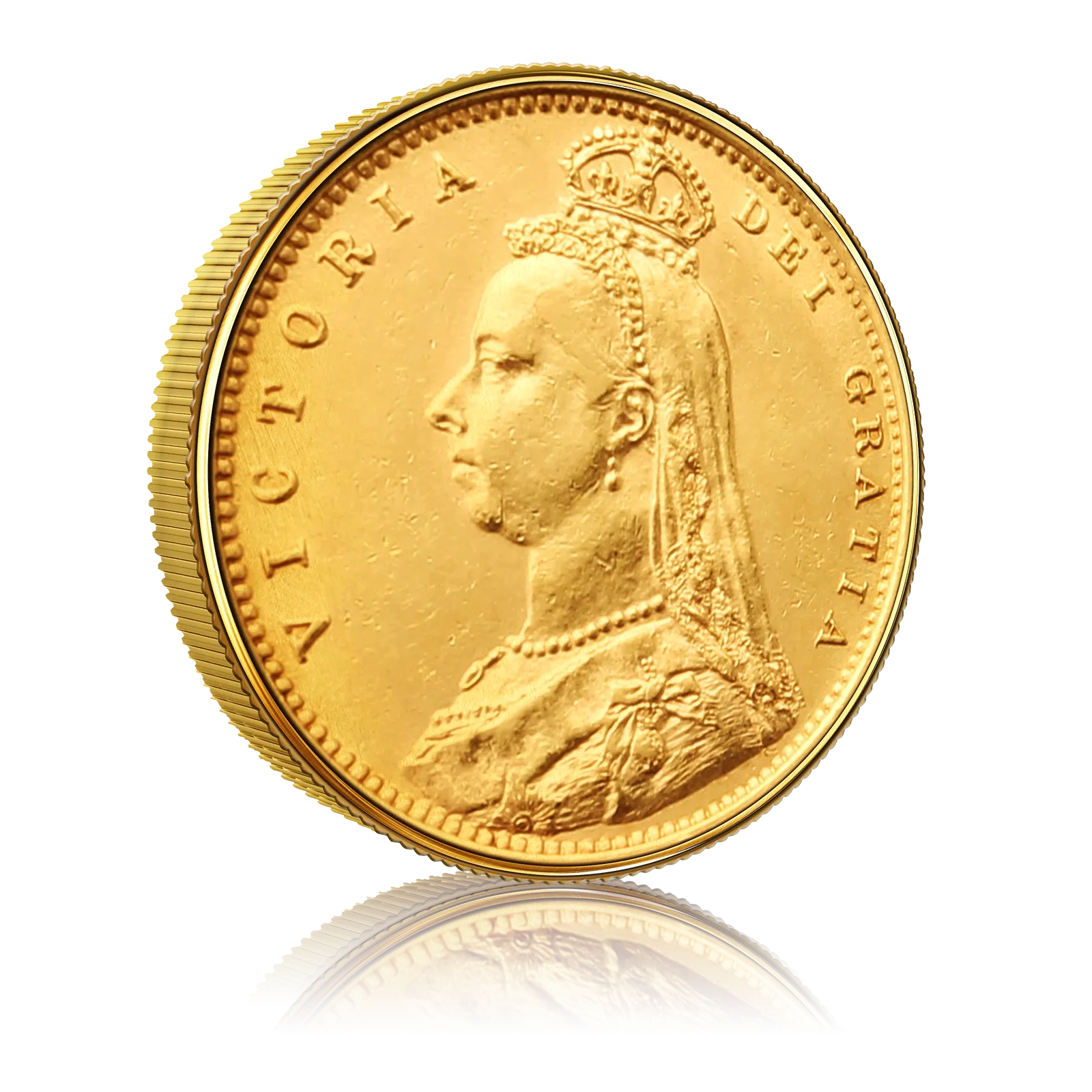Half Gold Sovereign Queen Victoria, Jubilee Head Shield Back (1887-1893) 4