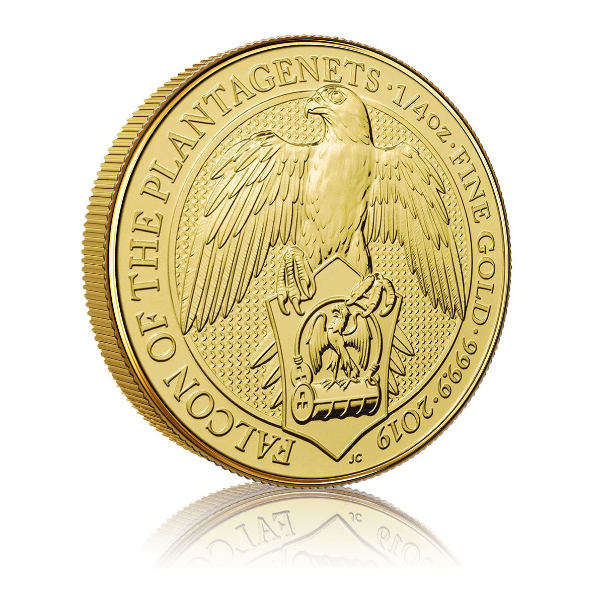 1oz Gold Queen's Beast Falcon Of The Plantagenets (2019)