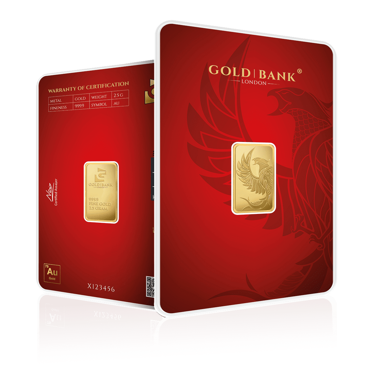 2.5g Gold Bank Phoenix Edition 2.0 Gold Bar