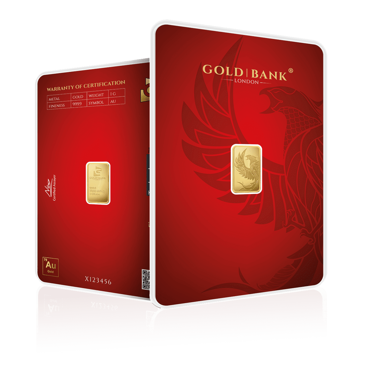 1g Gold Bank Rise of the Phoenix 3.0 Gold Bar