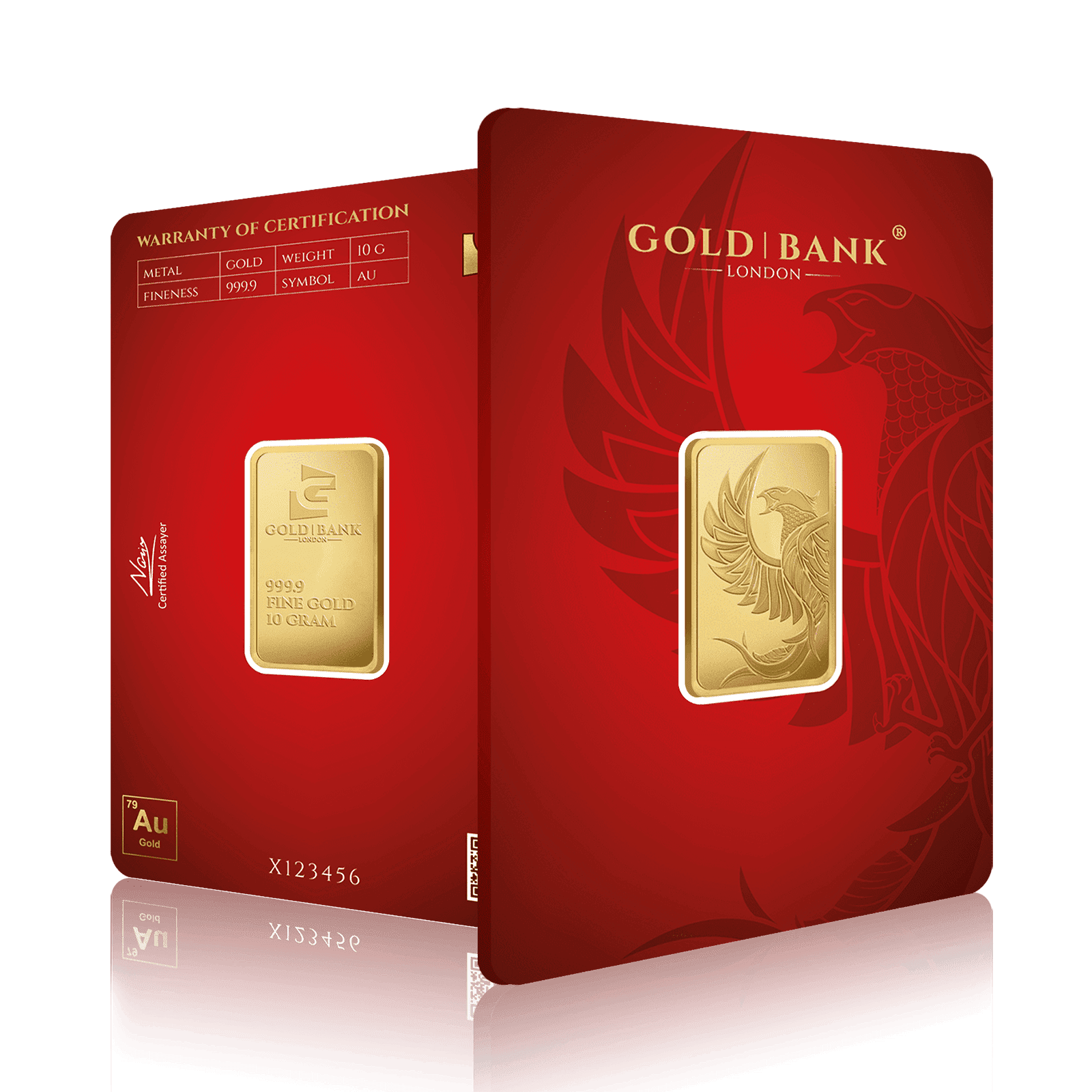 10g Gold Bank Phoenix Edition 2.0 Gold Bar