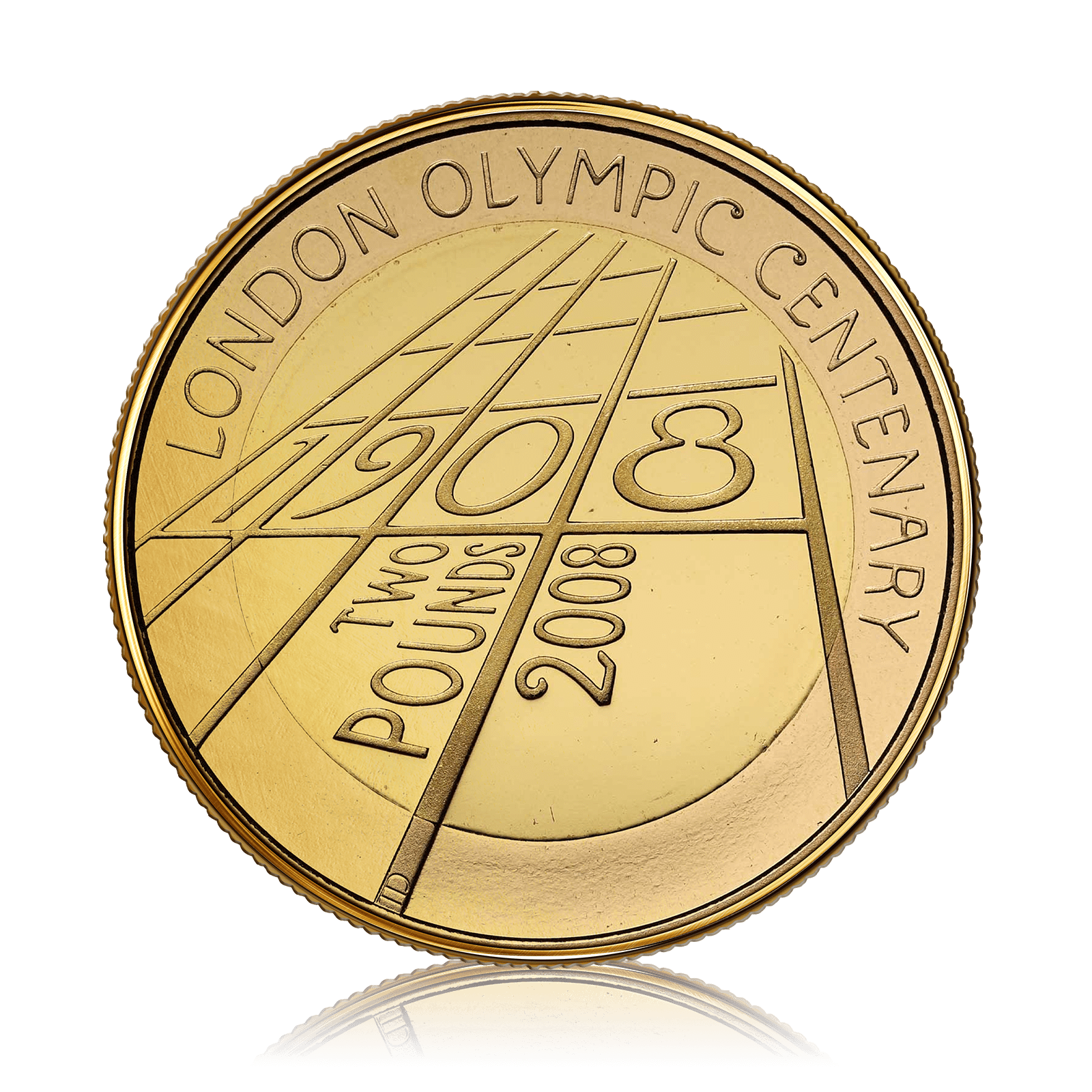 The 4th Olympiad London 1908 Gold Proof £2 Coin (2008)