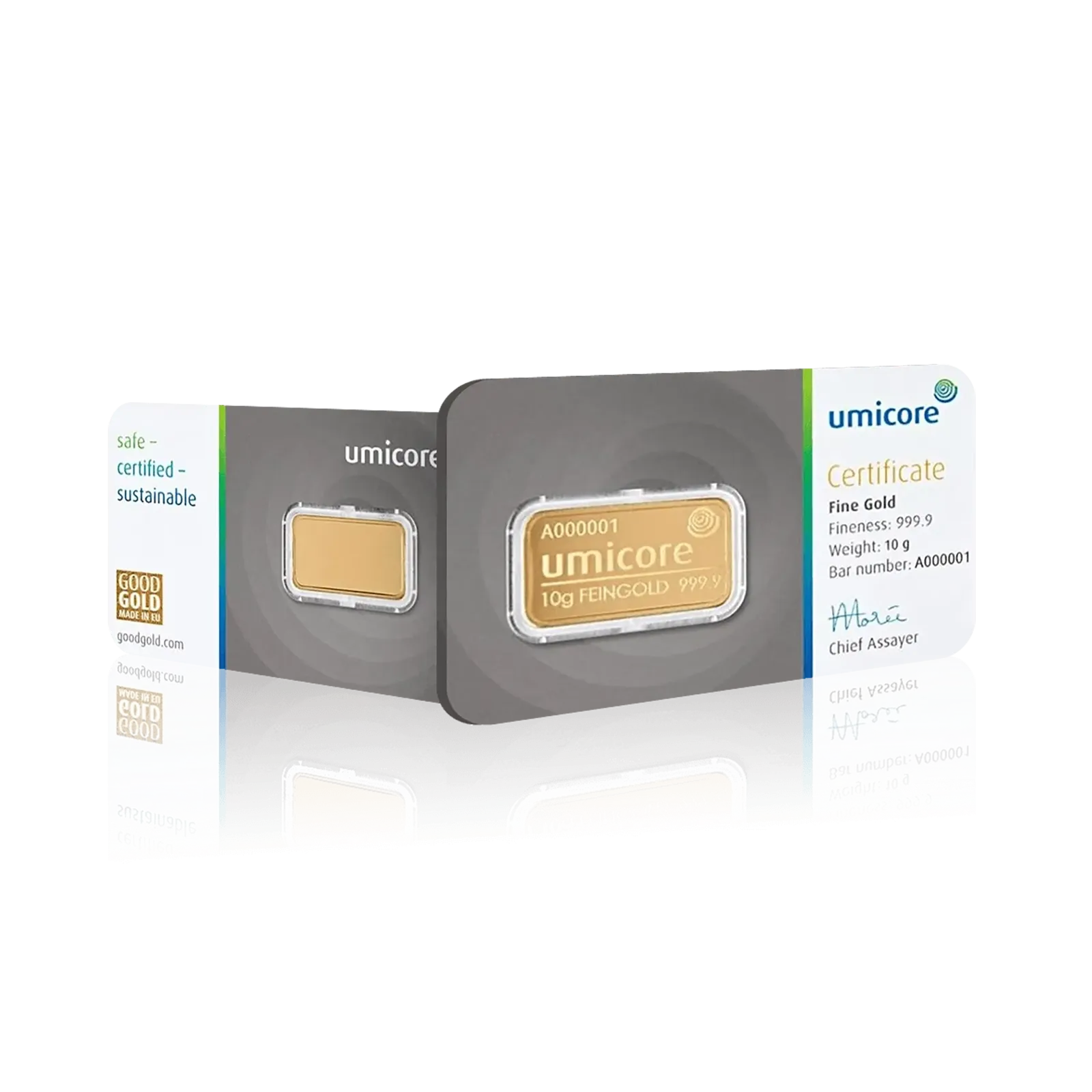 100g Umicore Investment Gold Bar