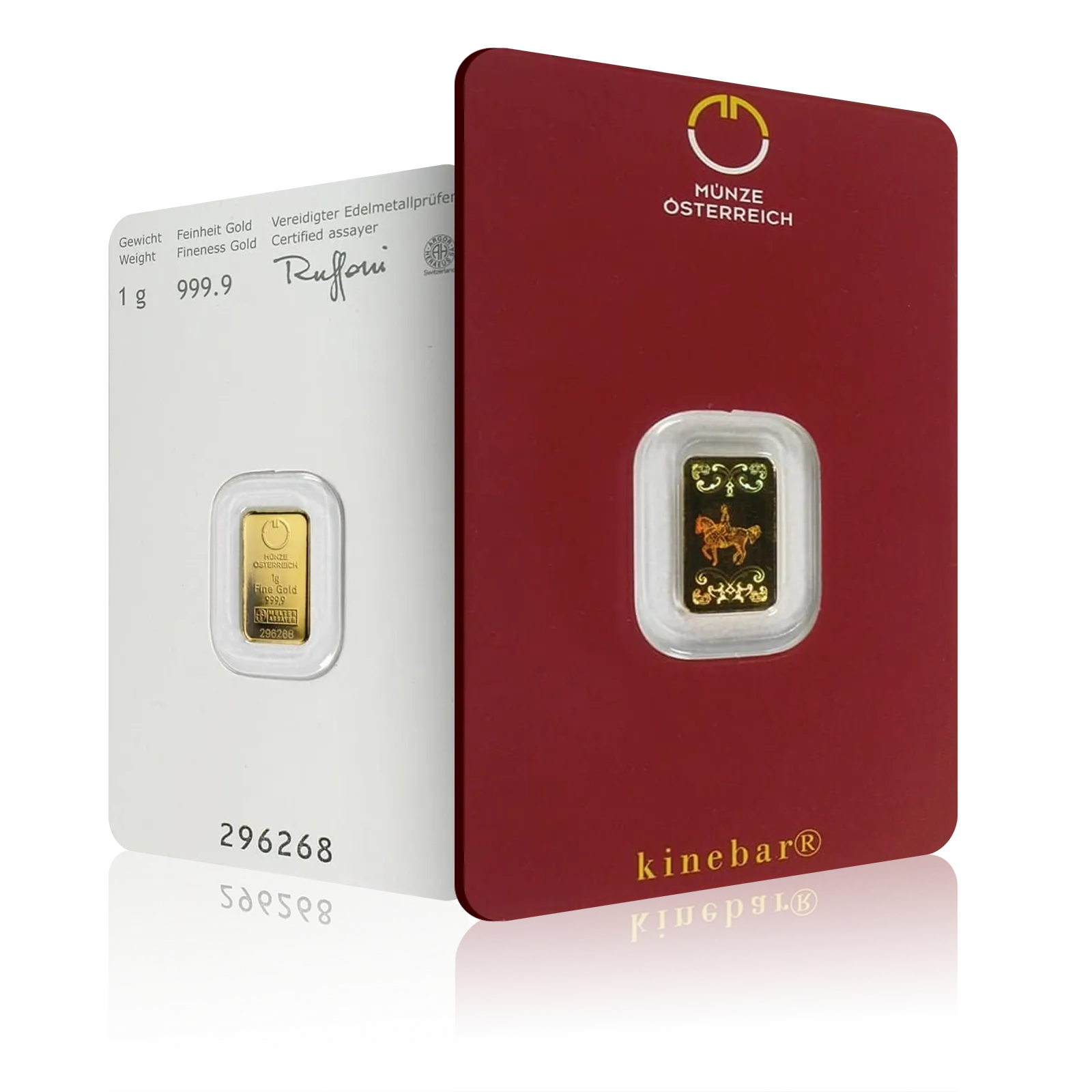 1 Gram Austrian Mint Kinebar | Gold Bank - London