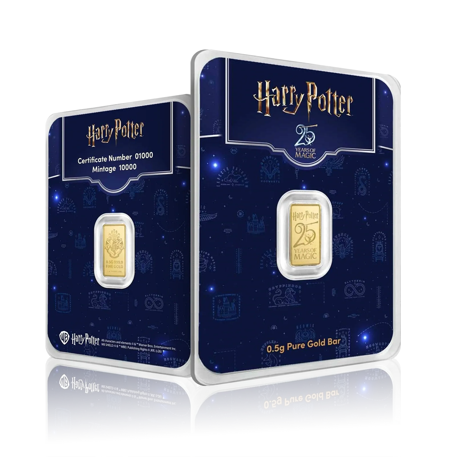 0.5g Gold Harry Potter 25th Anniversary Bar