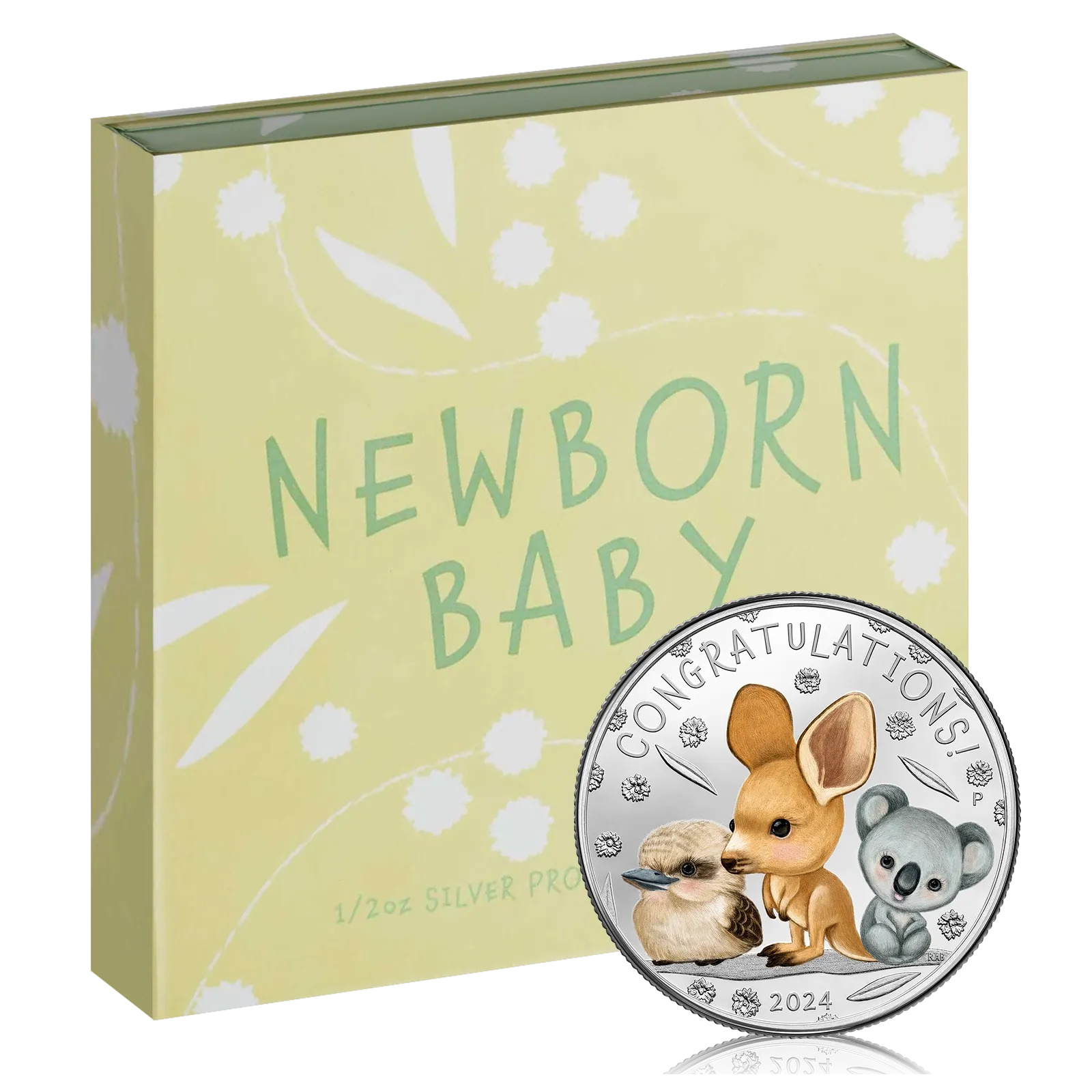 1/2 oz Silver New Born Baby Coin (Gift Box)