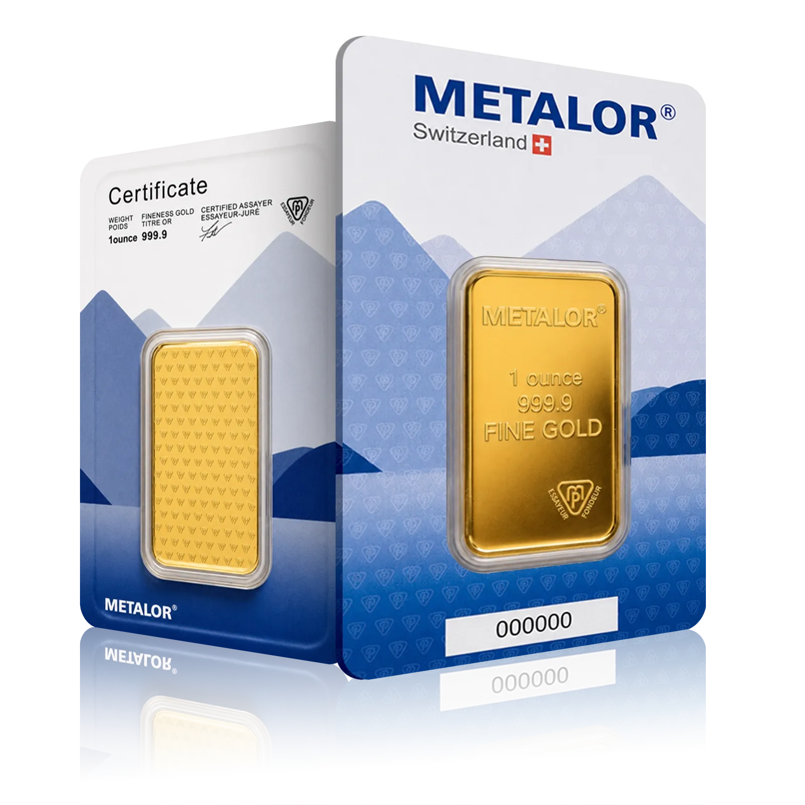 1oz Metalor Investment Gold Bar
