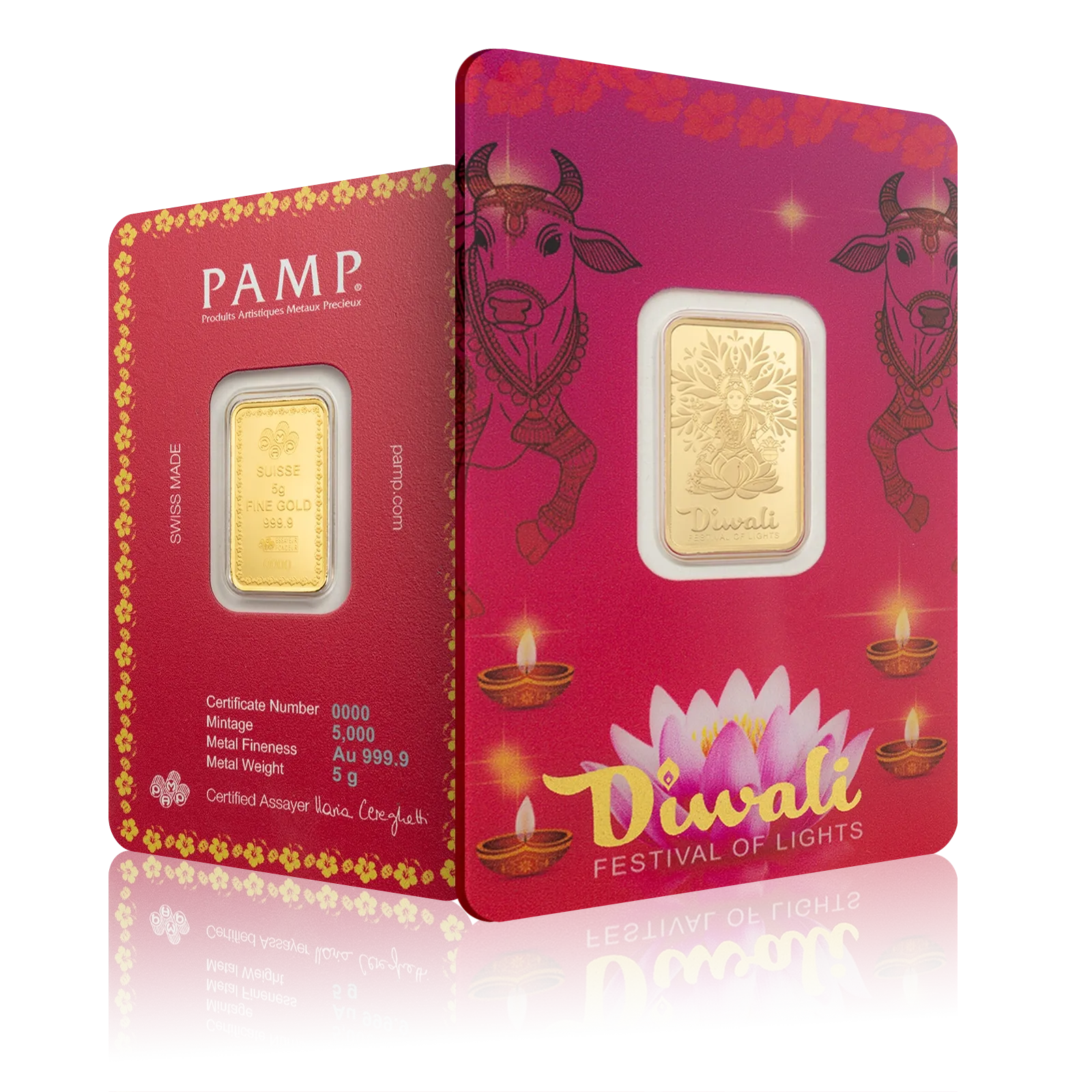 5g Gold PAMP Diwali Lakshmi and Sacred Cow (2026)
